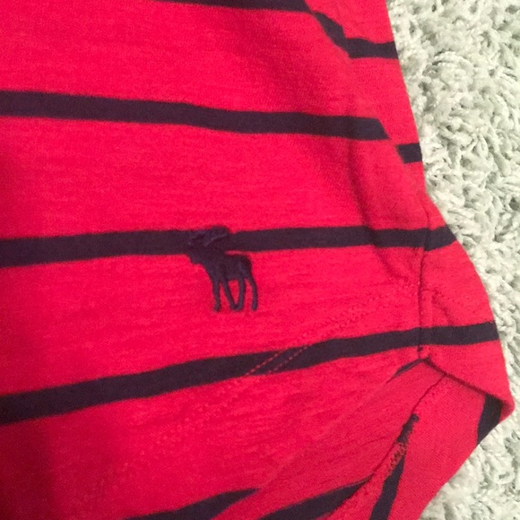 Abercrombie & Fitch STRIPED BASEBALL TEE - Picture 3 of 5
